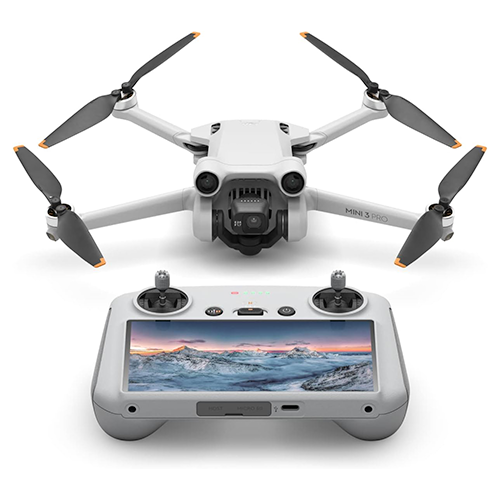 Drone DJI Mini 3 Pro para grabación aérea en resolución 4K