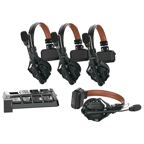 Sistema intercom Hollyland C1 Pro con 4 headsets para rodajes