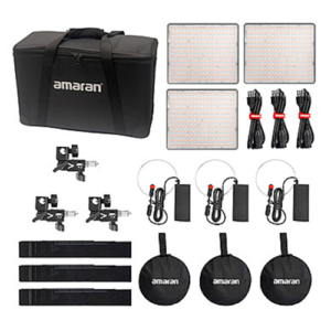 Kit de luces LED RGB Amaran P60C con trípodes