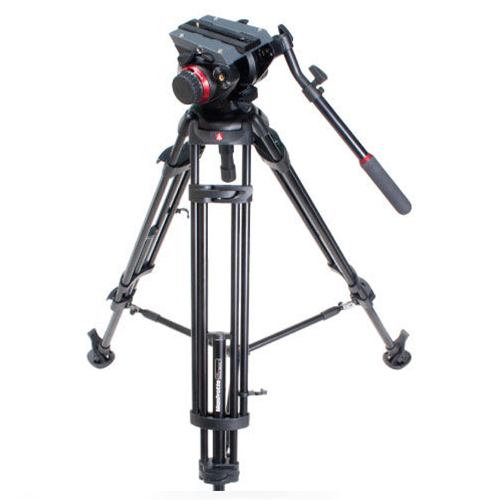 Trípode Manfrotto 546B con cabezal MVH502A para producciones exigentes